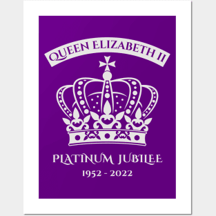 Queen's Platinum Jubilee | Crown Design Posters and Art